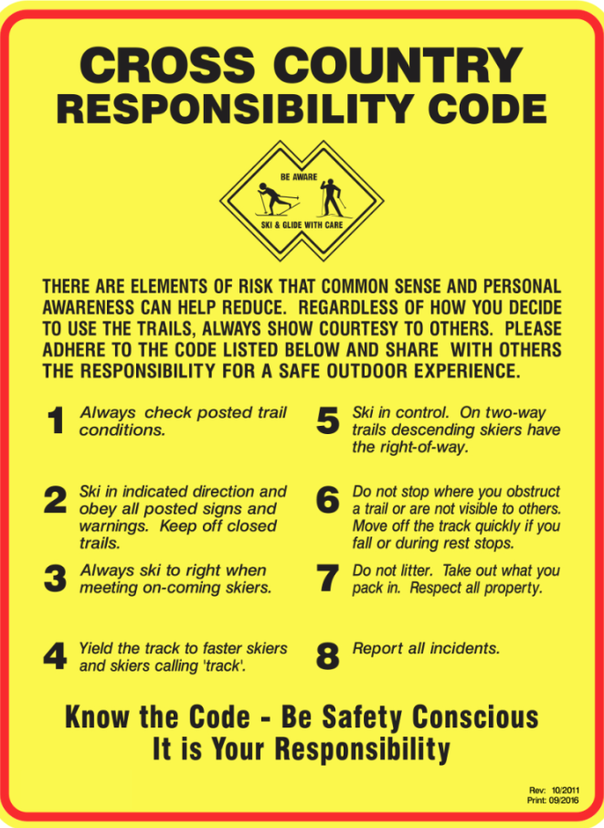 xc responsibility code
